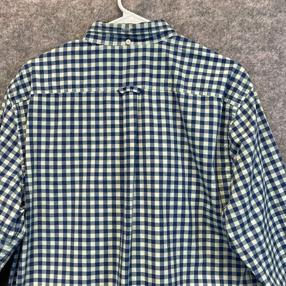 BODEN Shirt Men's Large Blue Green Check Long Sleeve Button Down Collared Work - Picture 11 of 16